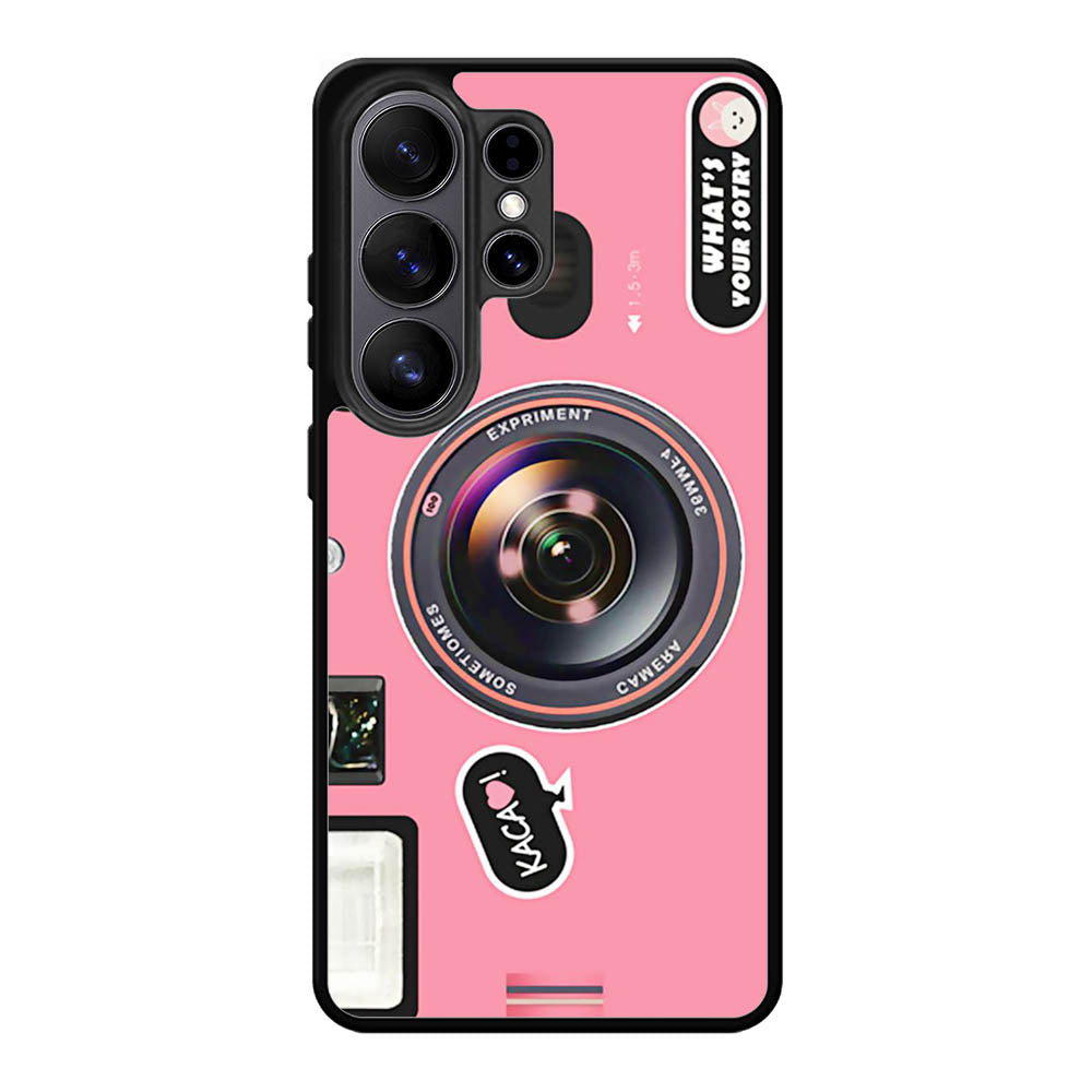 Pink Camera FSamsung Galaxy S26 Ultra Case FE0500