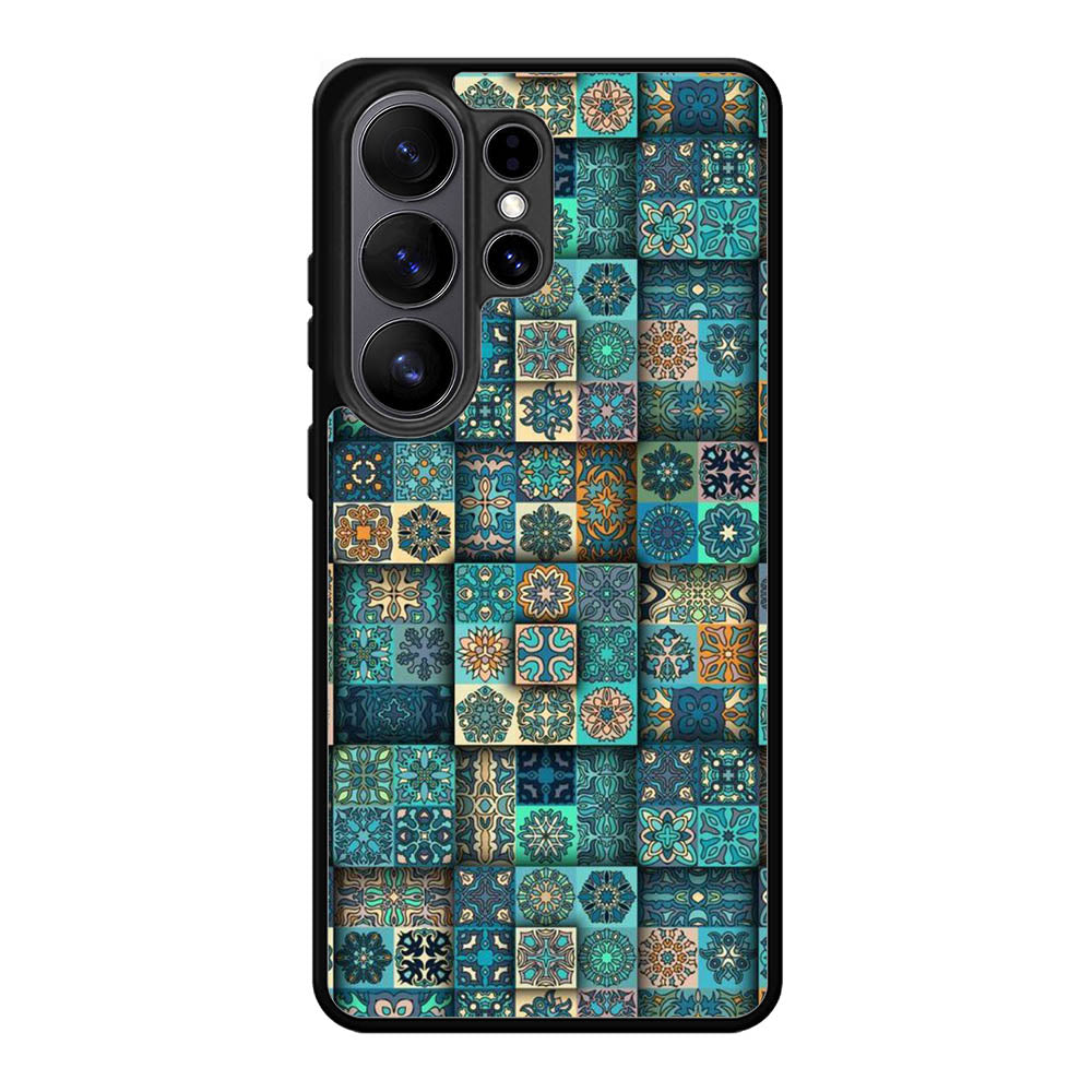Blue Batik FSamsung Galaxy S26 Ultra Case FE0107