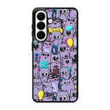 Cat Purple Pattern FSamsung Galaxy S26 Case FE0146