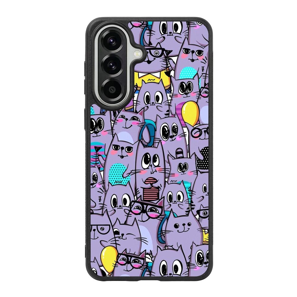 Cat Purple Pattern FSamsung Galaxy A37 Case FE0146