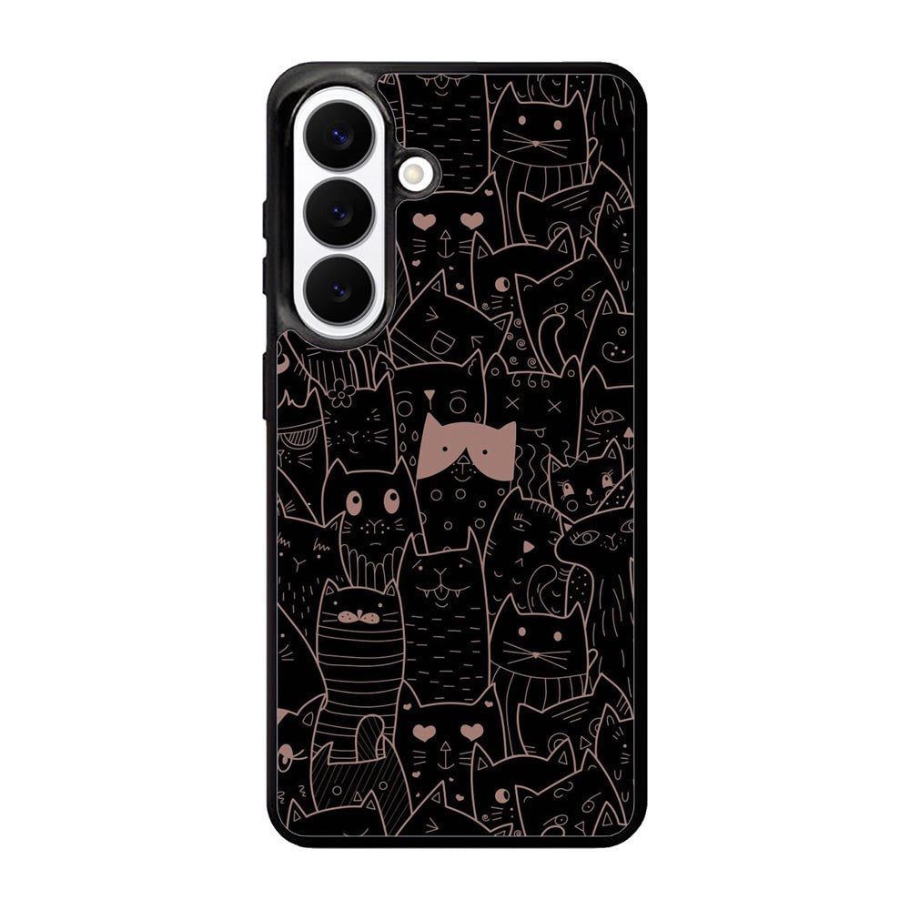 Cat Black Pink FSamsung Galaxy S26 Case FE0133
