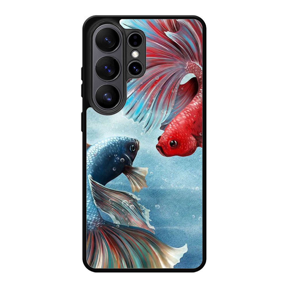 Blue Red Fish FSamsung Galaxy S26 Ultra Case FE0112