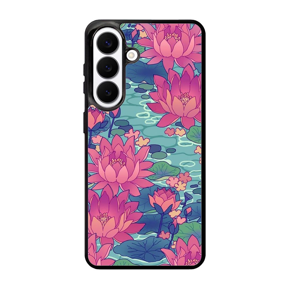 Pink Blue Flower FSamsung Galaxy S26 Plus Case FE0499