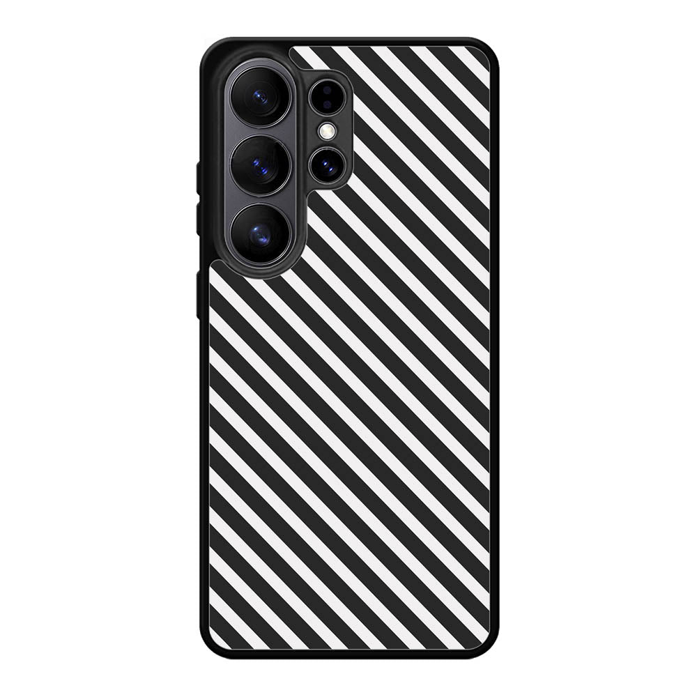 Stripe Black White FSamsung Galaxy S26 Ultra Case FE0600