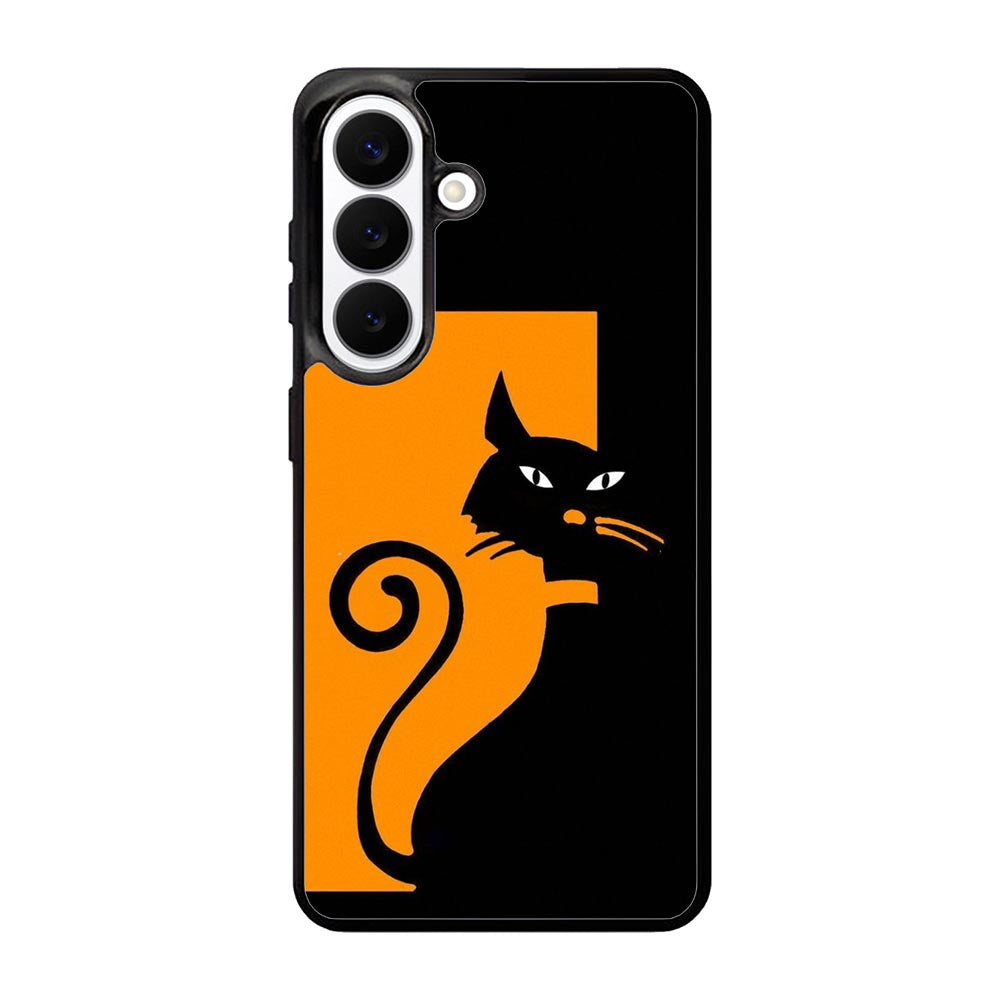 Black Orange FSamsung Galaxy S26 Plus Case FE0102
