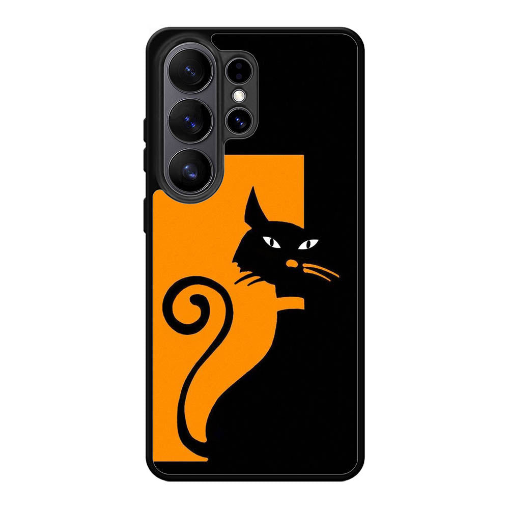 Black Orange FSamsung Galaxy S26 Ultra Case FE0102