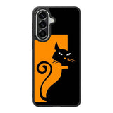 Black Orange FSamsung Galaxy A57 Case FE0102