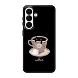 Black Cat Coffee FSamsung Galaxy S26 Case FE0100