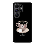 Black Cat Coffee FSamsung Galaxy S26 Ultra Case FE0100