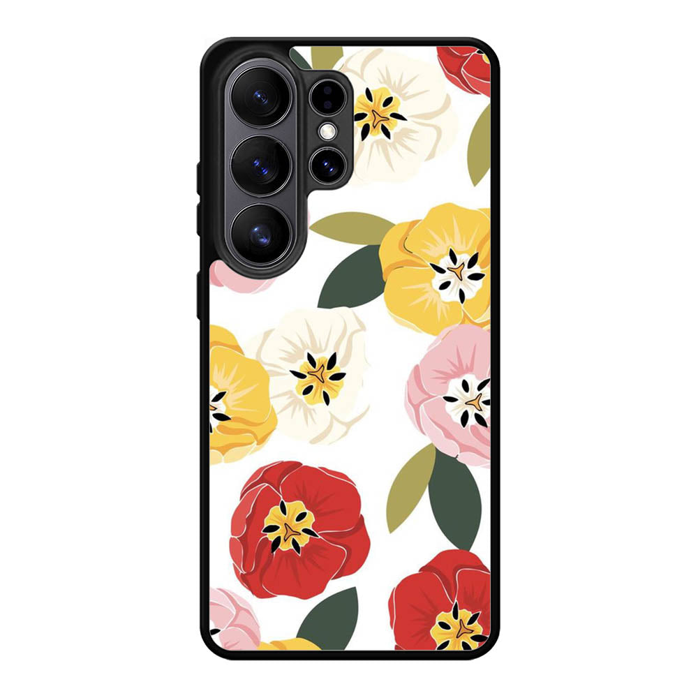 Pattern Rainbow Flowers FSamsung Galaxy S26 Ultra Case FE0491