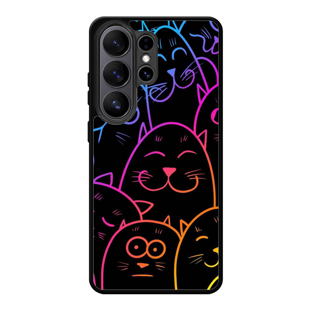 Cat Neon Samsung Galaxy S26 Ultra Case FE0141