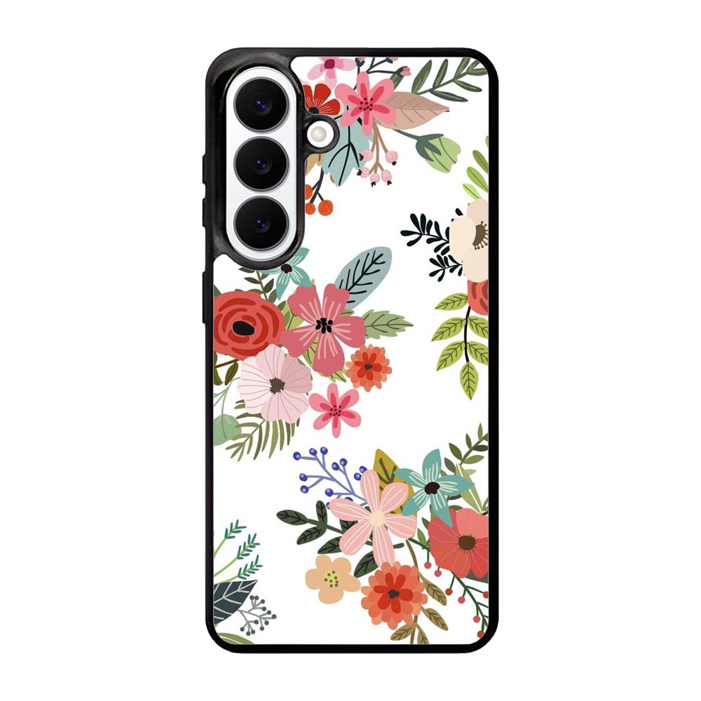 Flowers Pattern Samsung Galaxy S26 Case FE0285