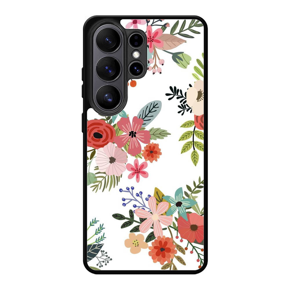 Flowers Pattern Samsung Galaxy S26 Ultra Case FE0285