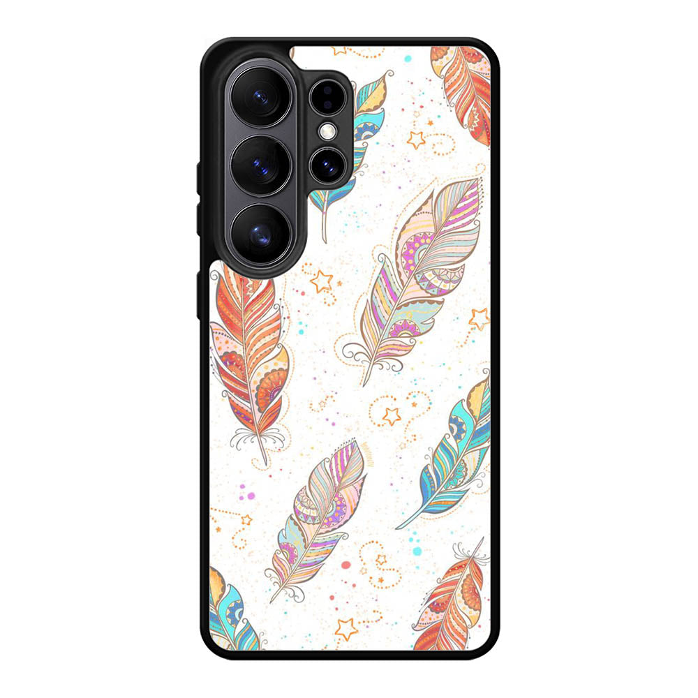 Boho Feather Samsung Galaxy S26 Ultra Case FE0114