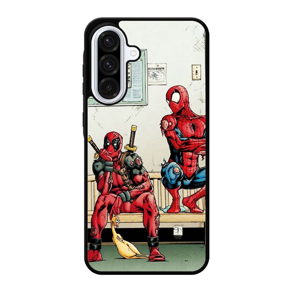 Funny Spiderman and Deadpool Samsung Galaxy A56 Case FE7025