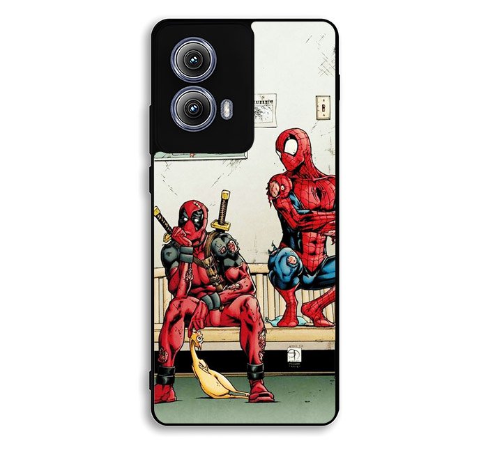Funny Spiderman and Deadpool Motorola Moto Edge 2024 Case FE2519