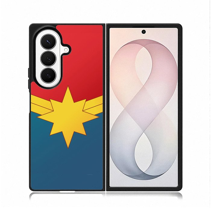 Captain Marvel Logo Samsung Galaxy Z Fold 8 Ultra Case
