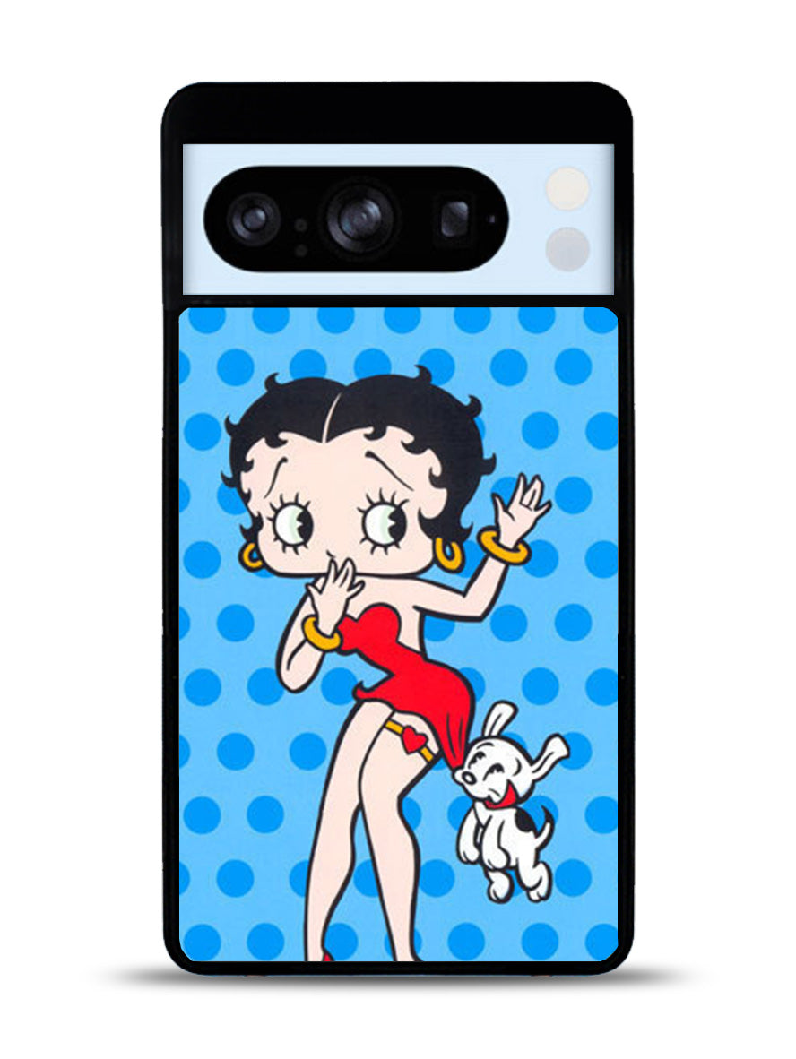 Betty Boop Blue Polkadot Google Pixel 8 Pro Case FZ4113