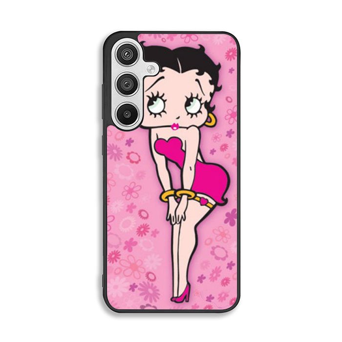 Betty Boop Pink Background flowers Samsung Galaxy A26 Case FE5628