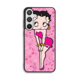 Betty Boop Pink Background flowers Samsung Galaxy A26 Case FE5628