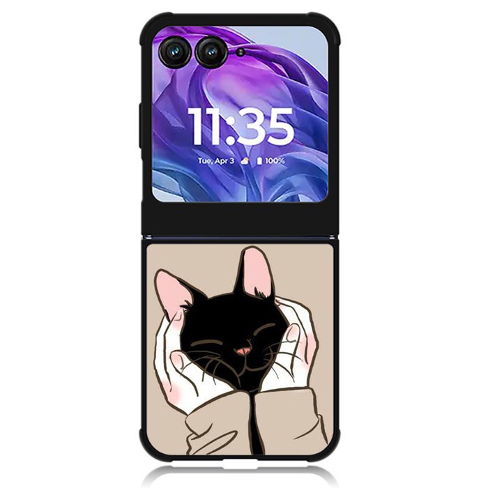 Cat Cute Motorola Moto Razr 2024 , Moto Razr 50 Case
