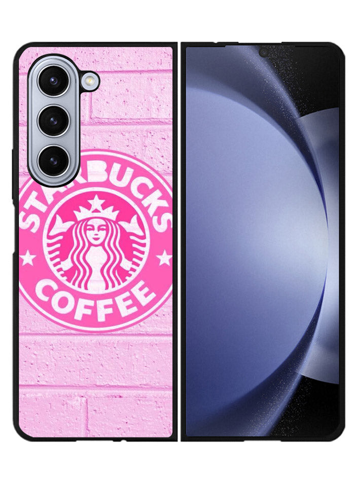 Pink Starbucks Logo Samsung Galaxy Z Fold 5 5G Case FZ2917