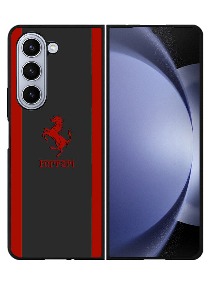 Ferrari Red Logo Samsung Galaxy Z Fold 5 5G Case FZ4887