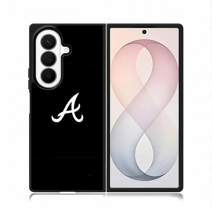Atlanta braves logo black Samsung Galaxy Z Fold 8 Ultra Case