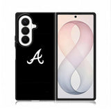 Atlanta braves logo black Samsung Galaxy Z Fold 8 Ultra Case