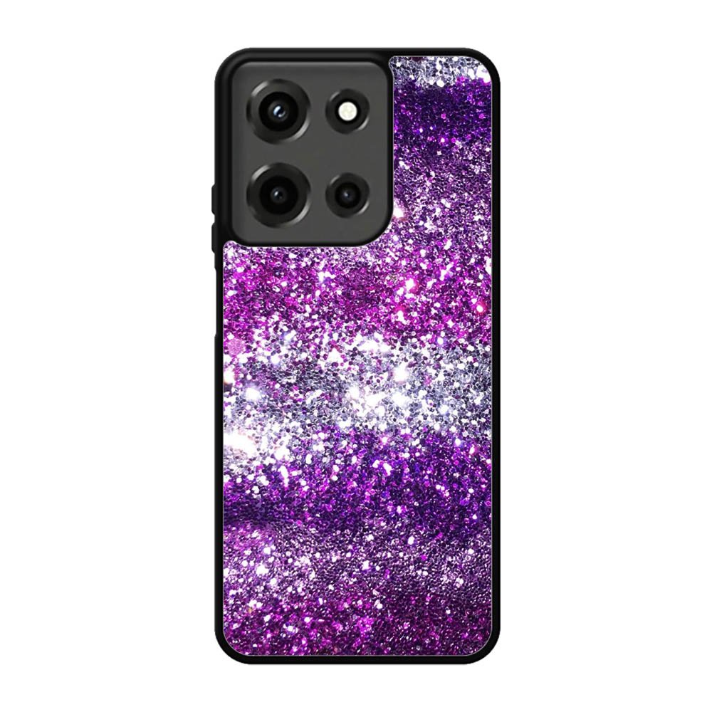 Pink Purple Silver Bling Sparkling Sparkles Motorola Moto G 5G 2025 Case FE0541