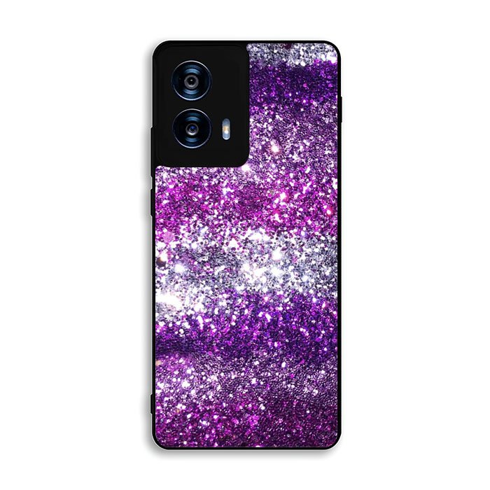 Pink Purple Silver Bling Sparkling Sparkles Motorola Moto G Power 5G 2024 Case FE7049