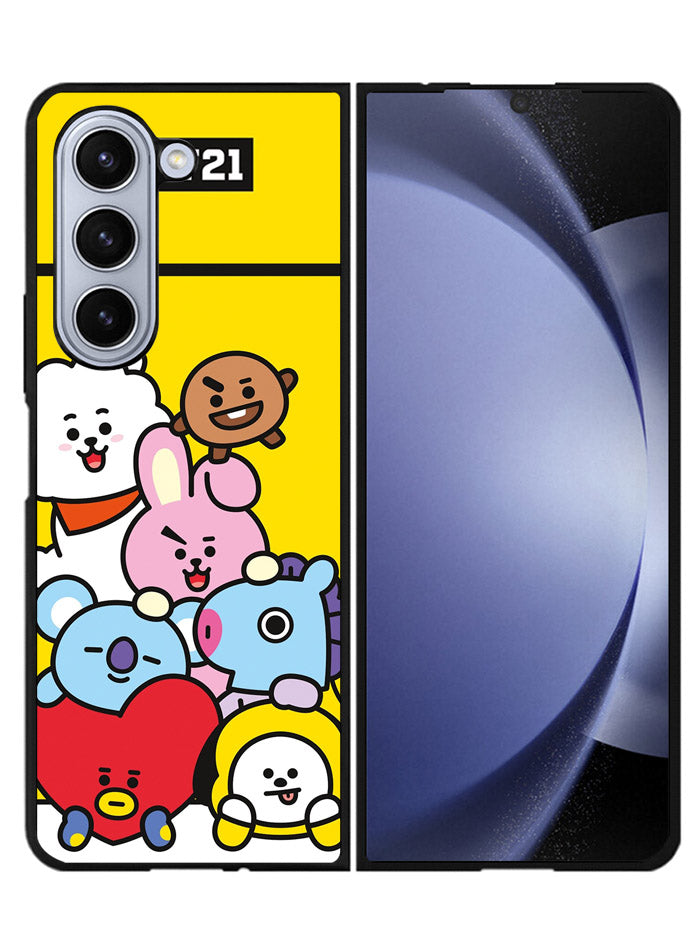 BTS BT21 All Characters Samsung Galaxy Z Fold 5 5G Case FZ4278