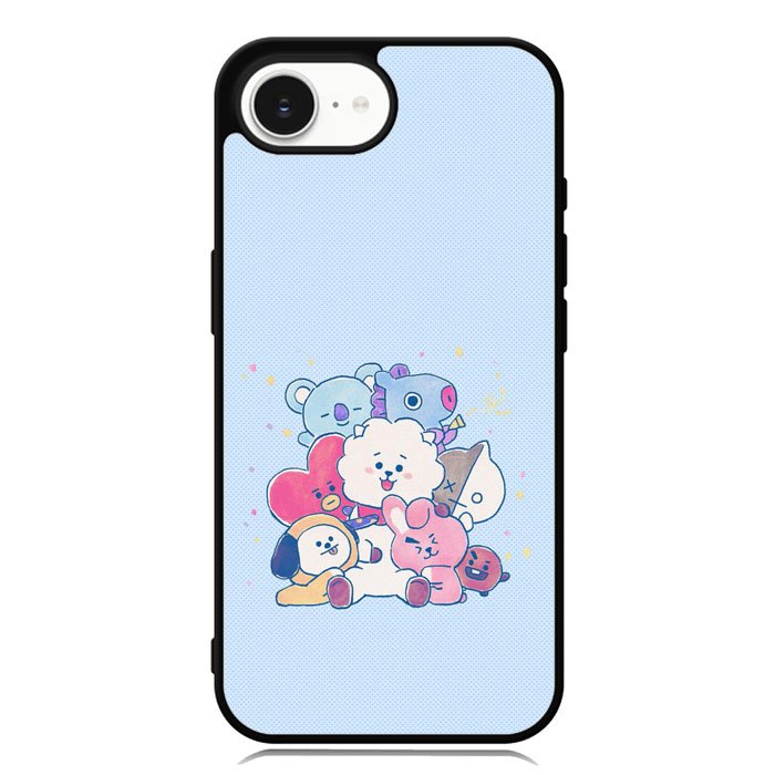BTS BT21 Blue Texture iPhone 16e Case