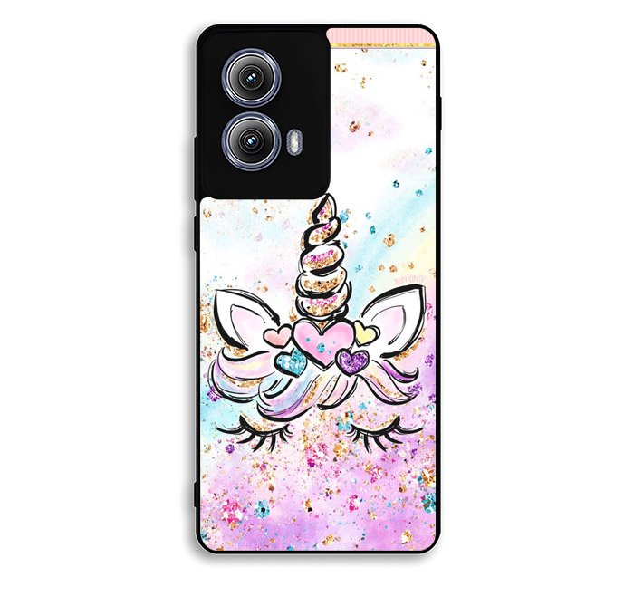 Cute Unicorn Sparkling Motorola Moto Edge 2024 Case FE7456
