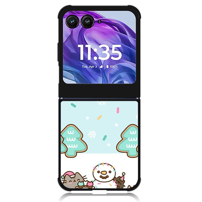 Pusheen The Cat Snow Winter Motorola Moto Razr 2024 , Moto Razr 50 Case