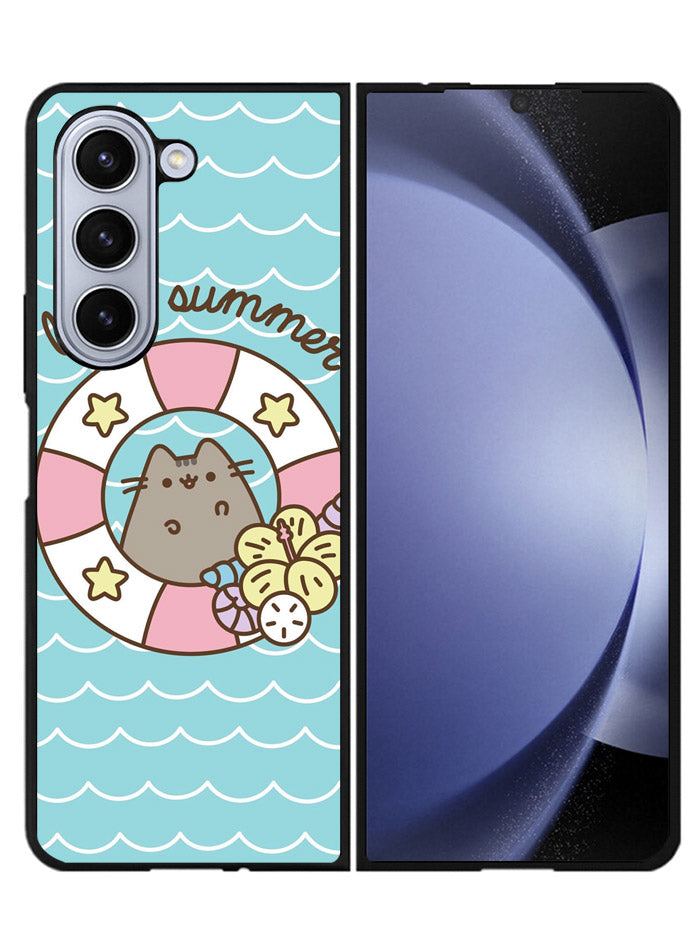 Pusheen The Cat Lazy Summer Samsung Galaxy Z Fold 5 5G Case FZ6947