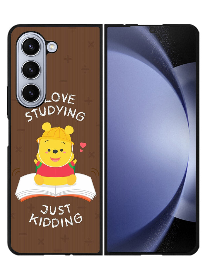 Winnie The Pooh Studying Samsung Galaxy Z Fold 5 5G Case FZ6843