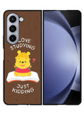 Winnie The Pooh Studying Samsung Galaxy Z Fold 5 5G Case FZ6843