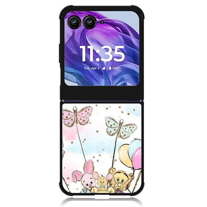 Winnie The Pooh And Butterfly Friends Motorola Moto Razr 2024 , Moto Razr 50 Case