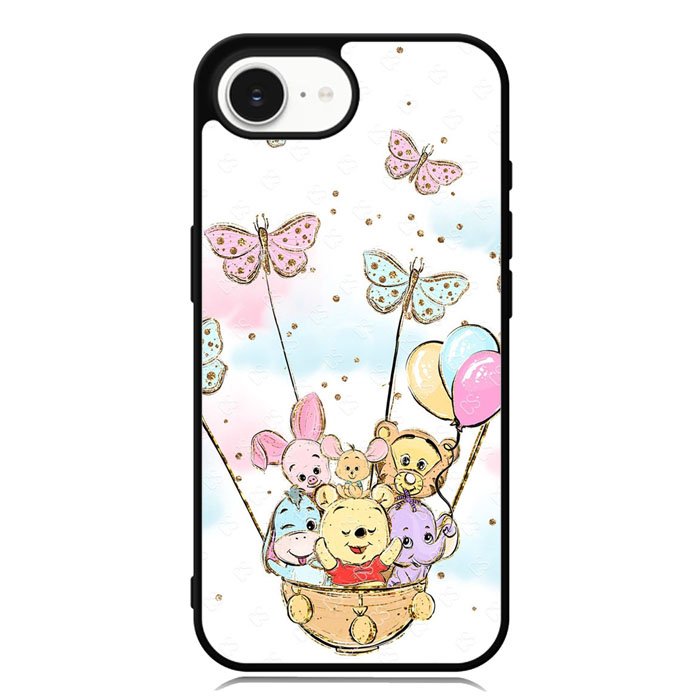 Winnie The Pooh And Butterfly Friends iPhone 16e Case