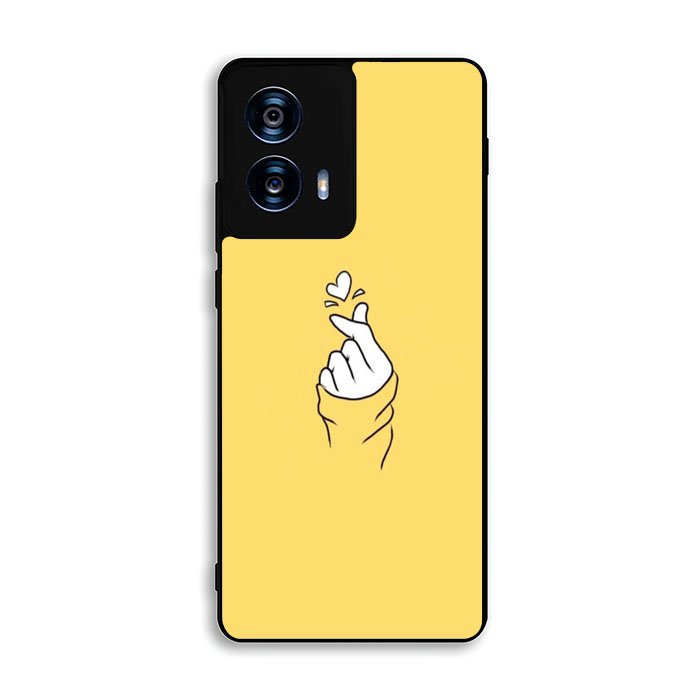 Saranghaeo Hand Love Yellow Motorola Moto G Power 5G 2024 Case FE8161