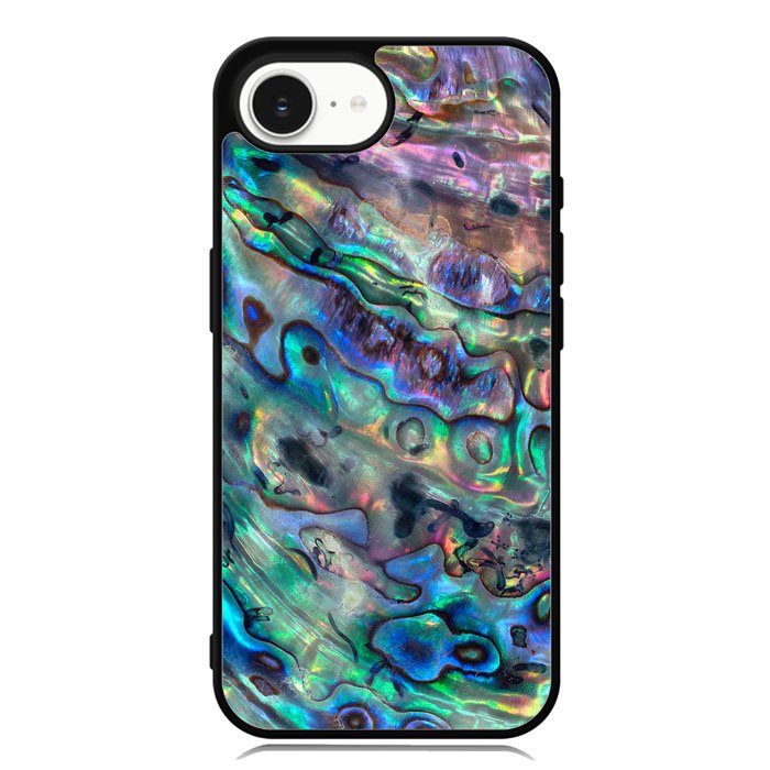 Red And Silver Abalone iPhone 16e Case