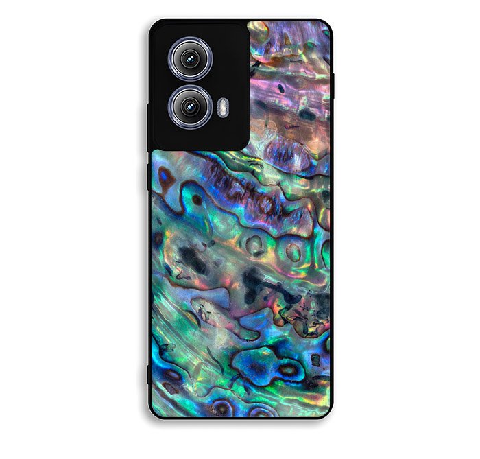 Red And Silver Abalone Motorola Moto Edge 2024 Case FE2454