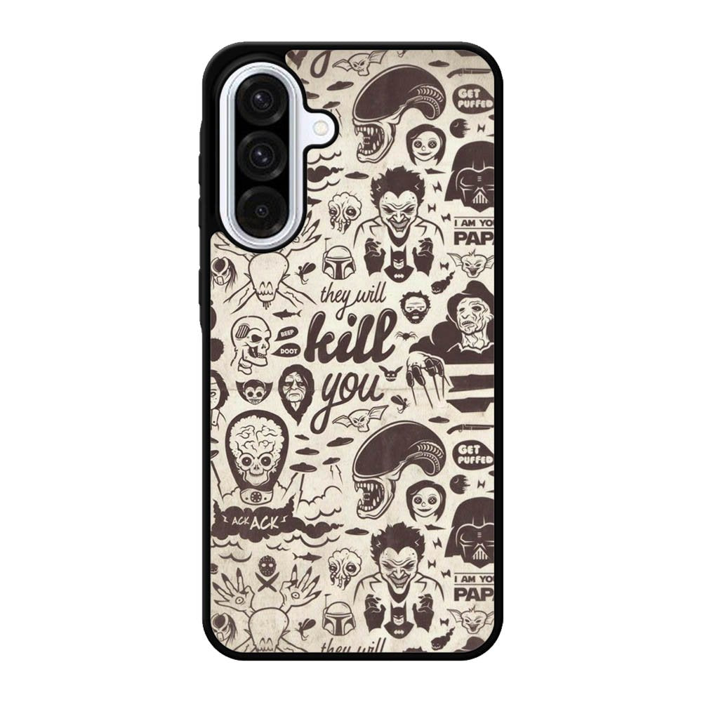 Classic Horror Pattern Samsung Galaxy A56 Case FE7839