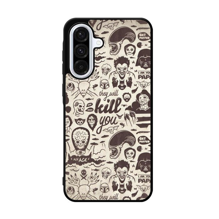 Classic Horror Pattern Samsung Galaxy A36 Case FE7839