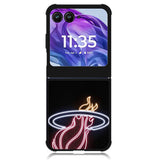Miami Heat Neon Logo Motorola Moto Razr 2024 , Moto Razr 50 Case