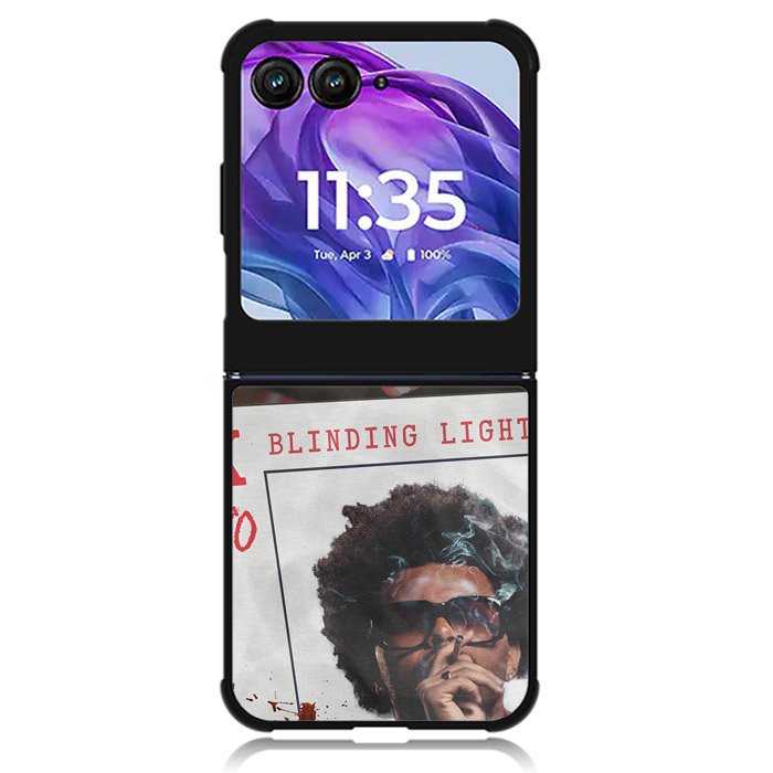 King Card Blinding Lights The Weeknd Motorola Moto Razr 2024 , Moto Razr 50 Case