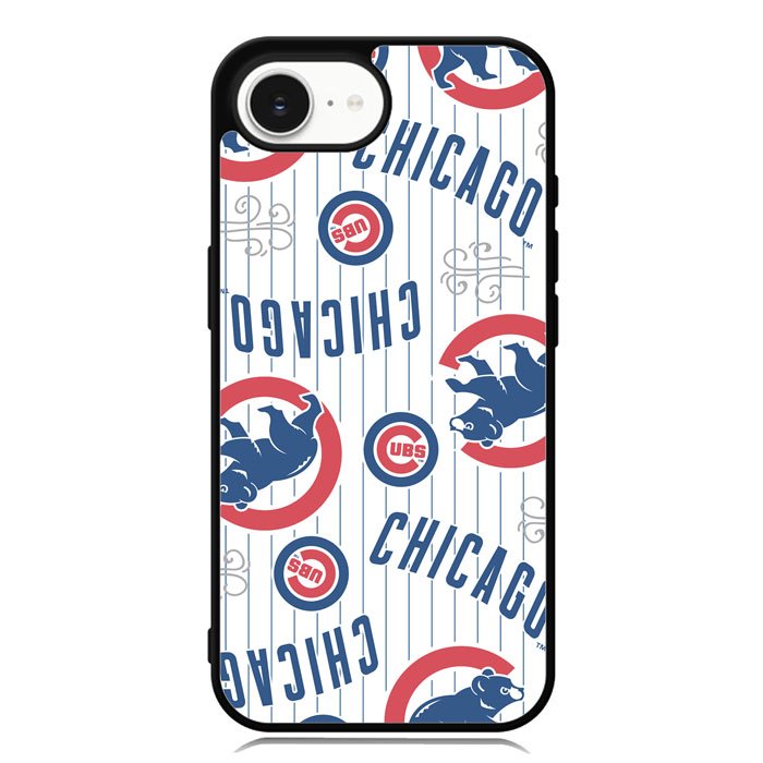 Chicago Cubs Baseball Doodle iPhone 16e Case