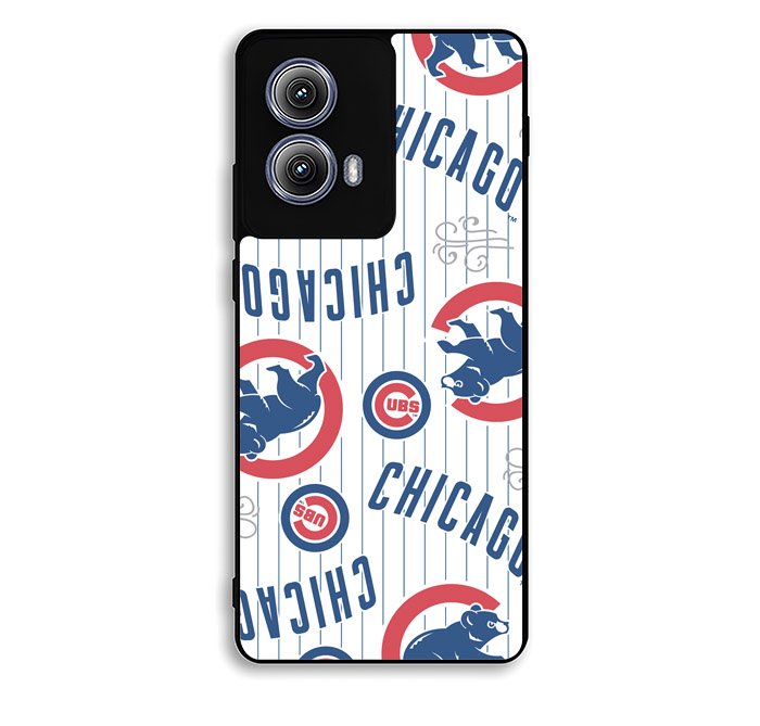 Chicago Cubs Baseball Doodle Motorola Moto Edge 2024 Case FE5625