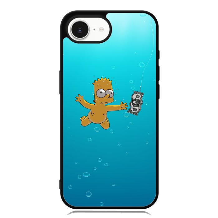 Bart Simpsons Nevermind Nirvana iPhone 16e Case